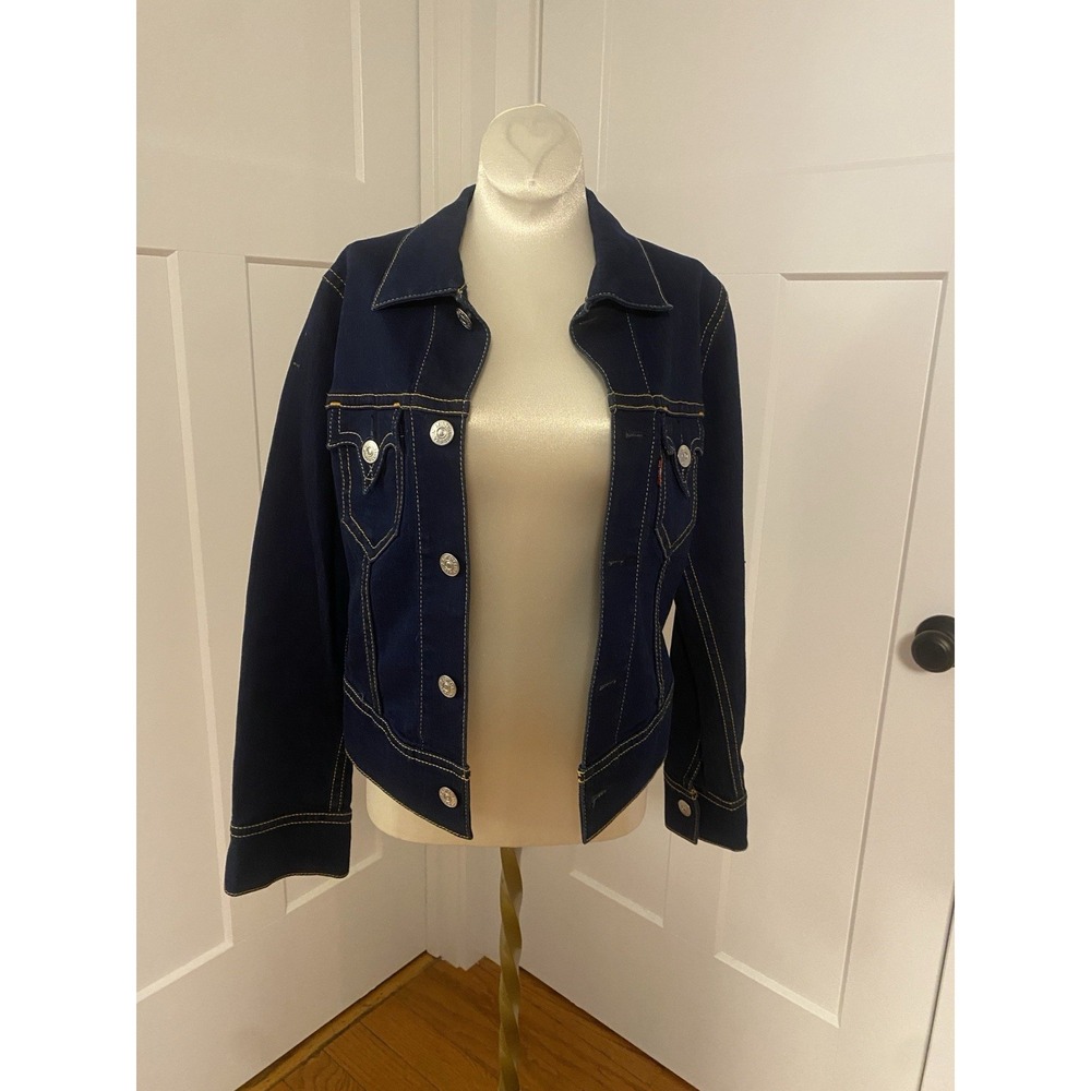 Levi's Iconic Type 1 Dark Wash Denim Trucker Jacket Size Medium
